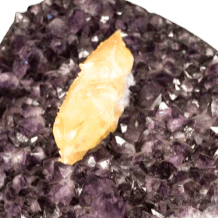Amethyst Carved Crystal Cluster Heart Calcite Crystal - Image 4