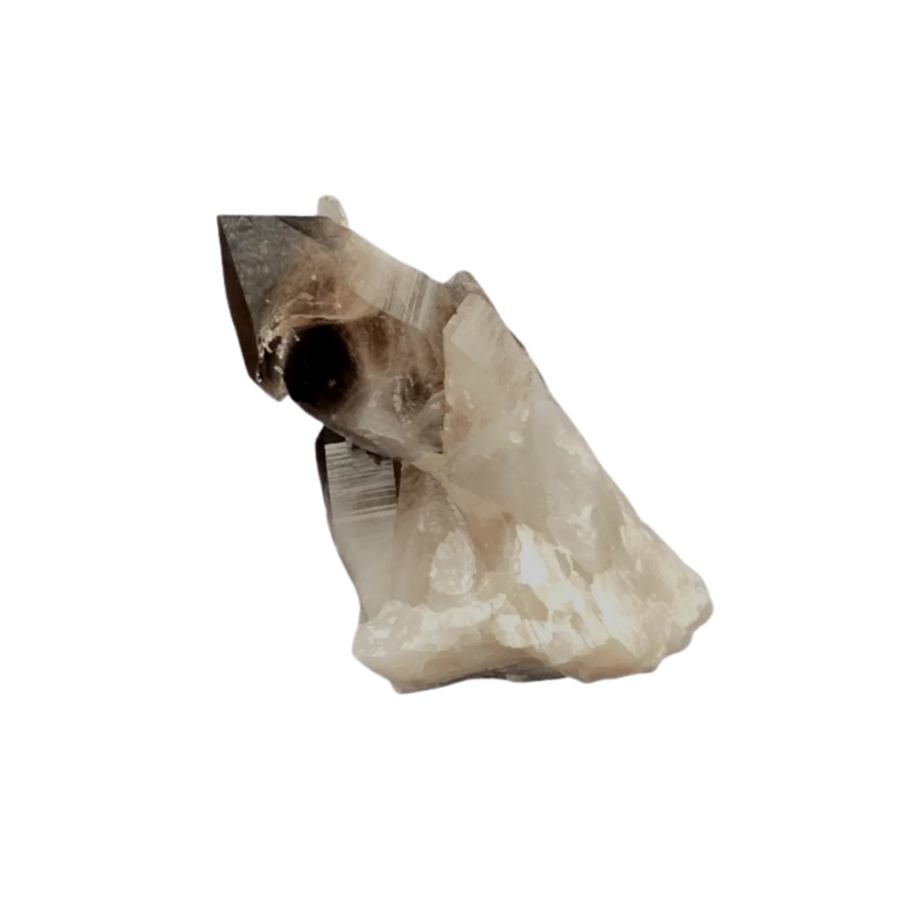 Black Enhanced Smoky Quartz Crystal Cluster - Image 3