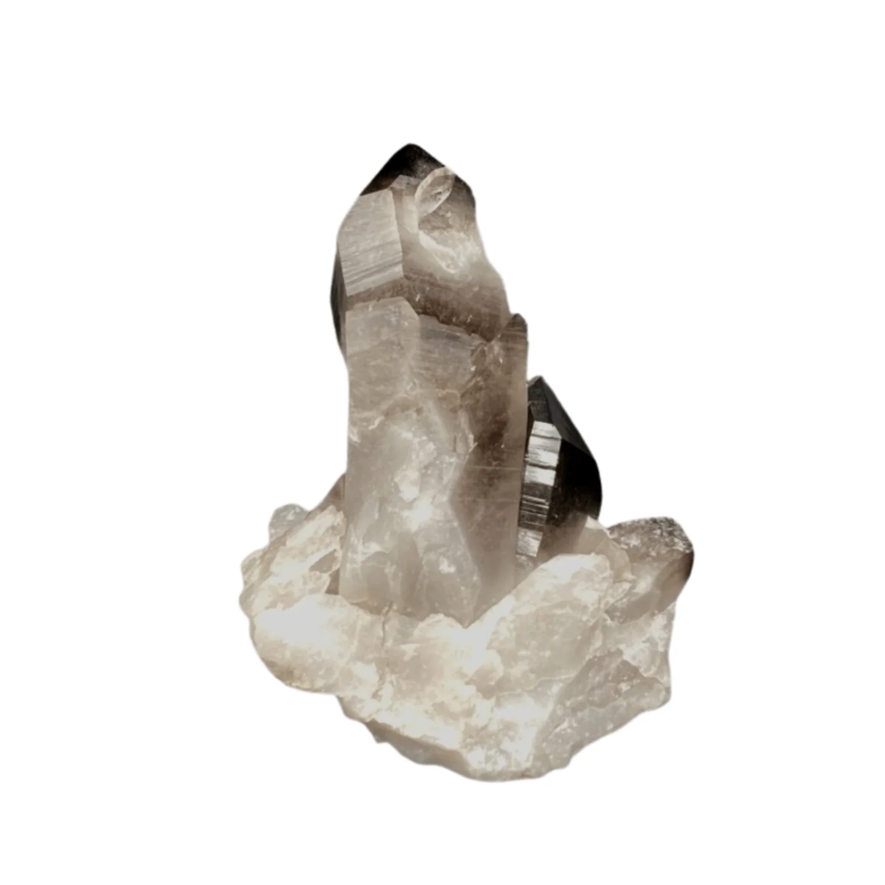 Black Enhanced Smoky Quartz Crystal Cluster - Image 4