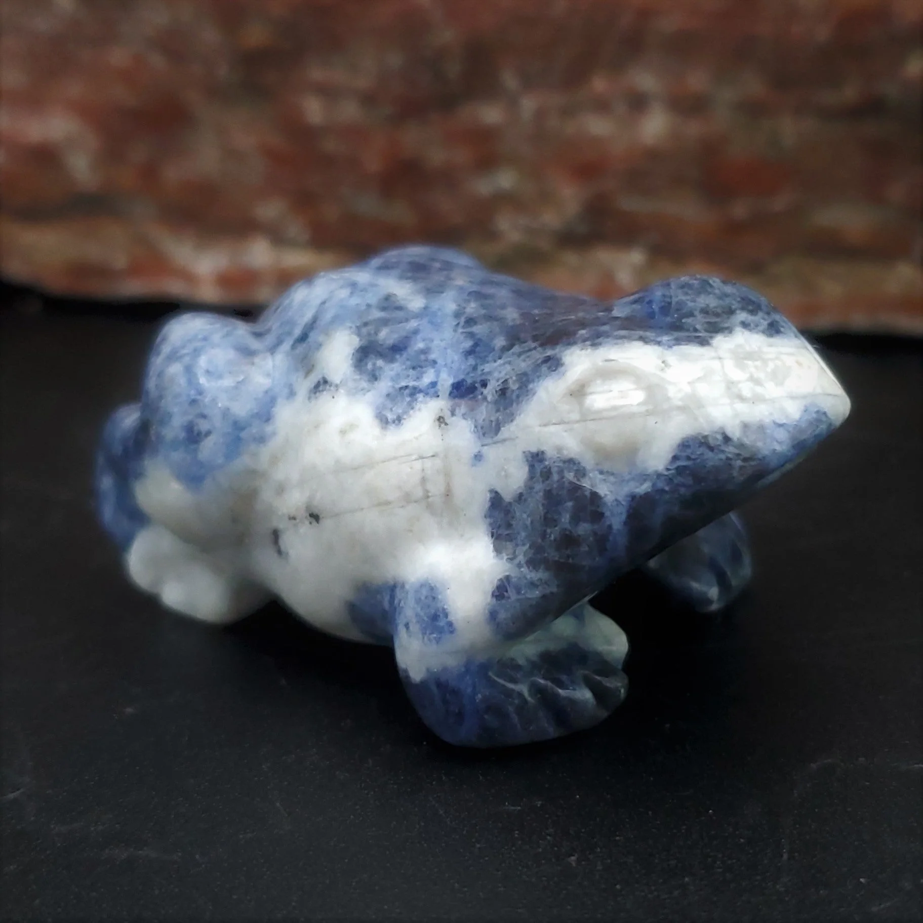 Frog Figurine Semi-Precious Gemstone 2-inch Carved Frog - Image 11