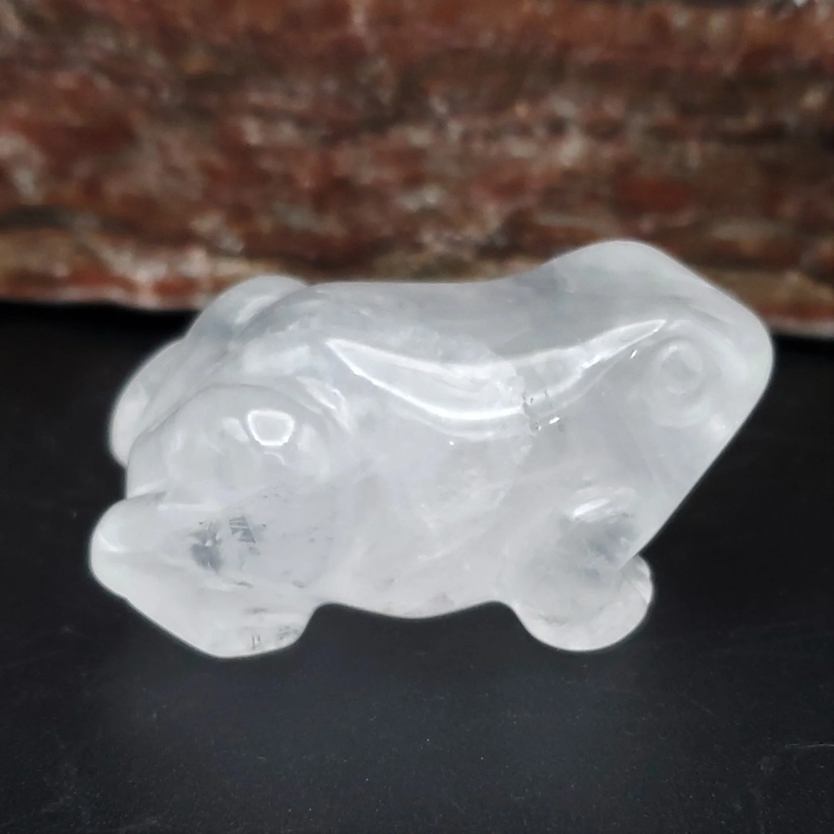 Frog Figurine Semi-Precious Gemstone 2-inch Carved Frog - Image 7