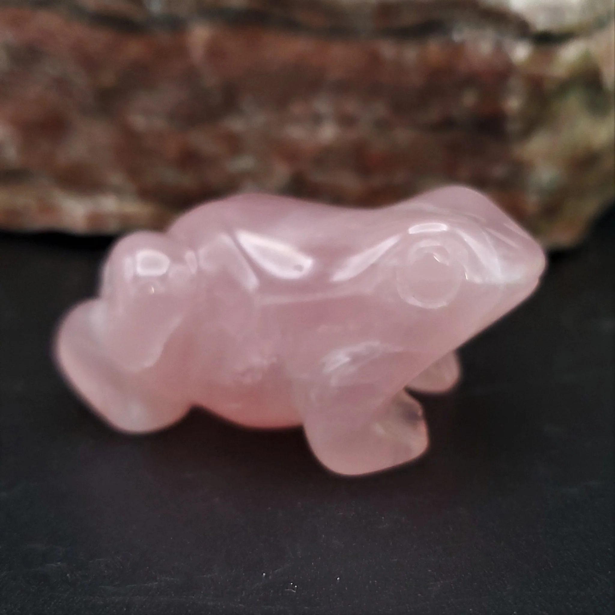 Frog Figurine Semi-Precious Gemstone 2-inch Carved Frog - Image 8