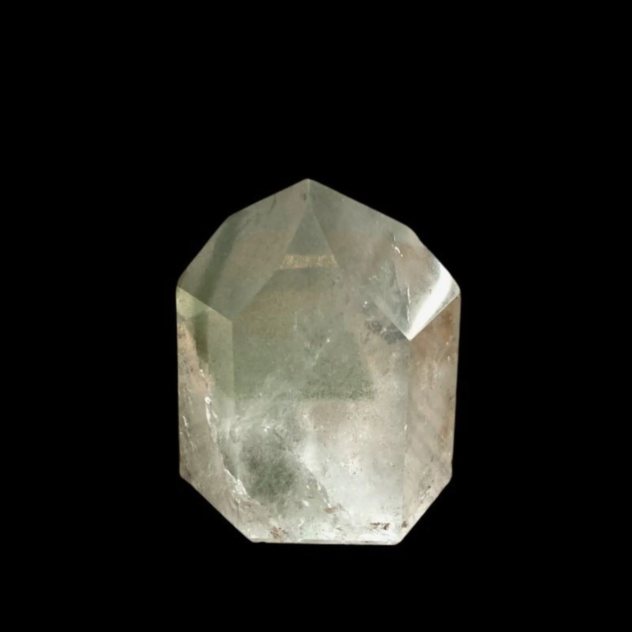 Green Chlorite Cut Polished Point Brazil - Image 3