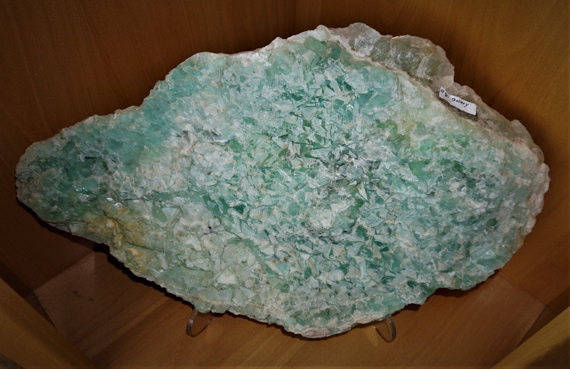 Large Green Fluorite Crystal Slab - Image 3