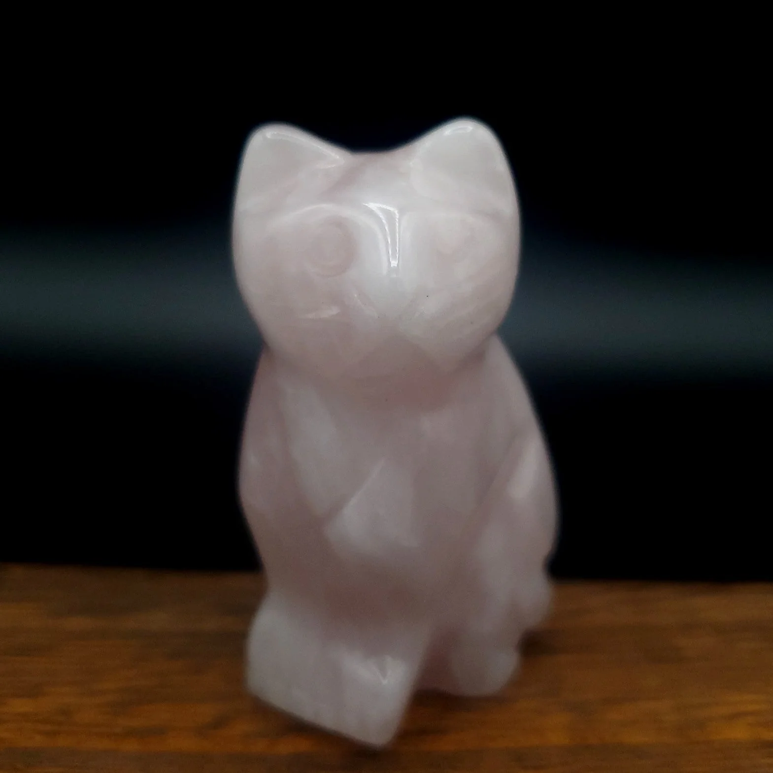 Semi-Precious Gemstone 2-inch Carved Cat Figurine - Image 7
