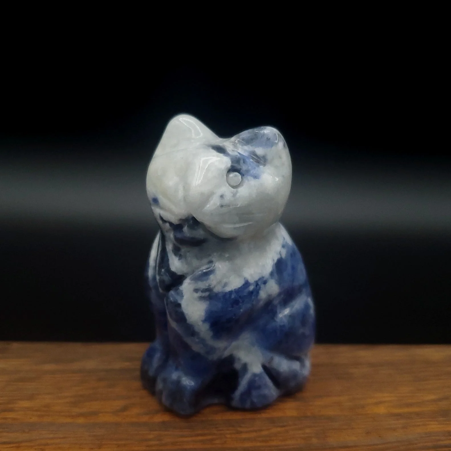 Semi-Precious Gemstone 2-inch Carved Cat Figurine - Image 8