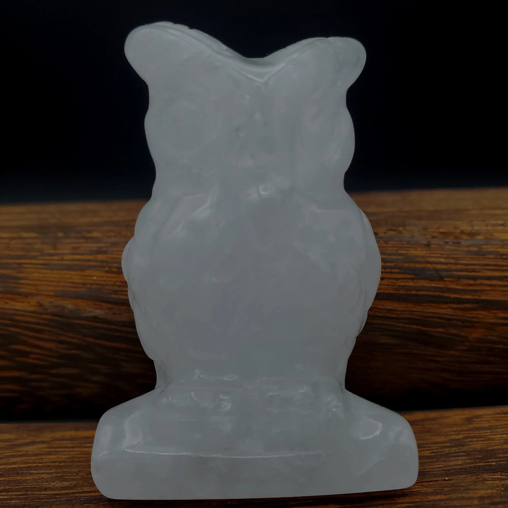 Semi-Precious Gemstone Carved Owl Figurine Sculpture 2 Inch - Image 8