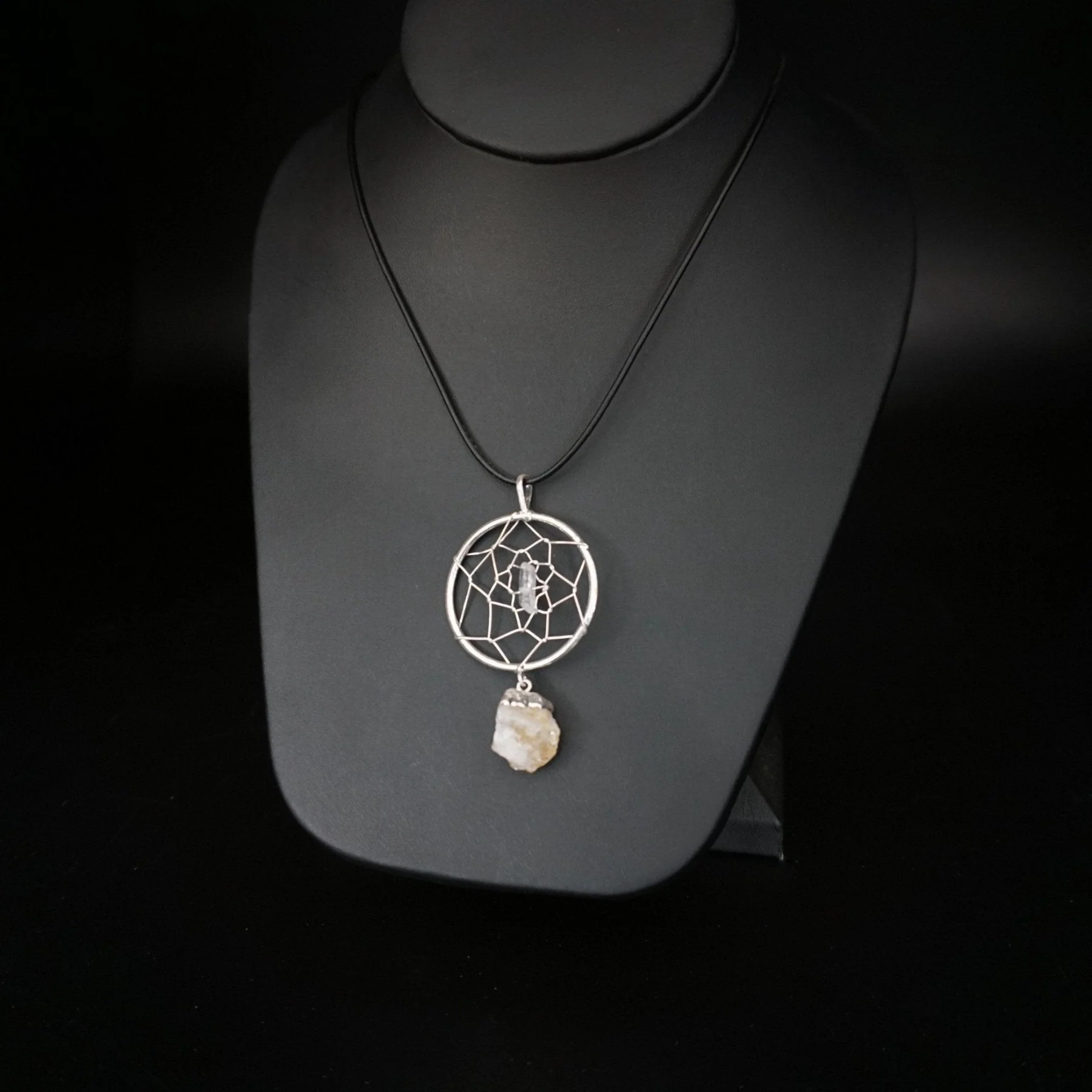 Stone Dream Catcher Necklace - Image 3