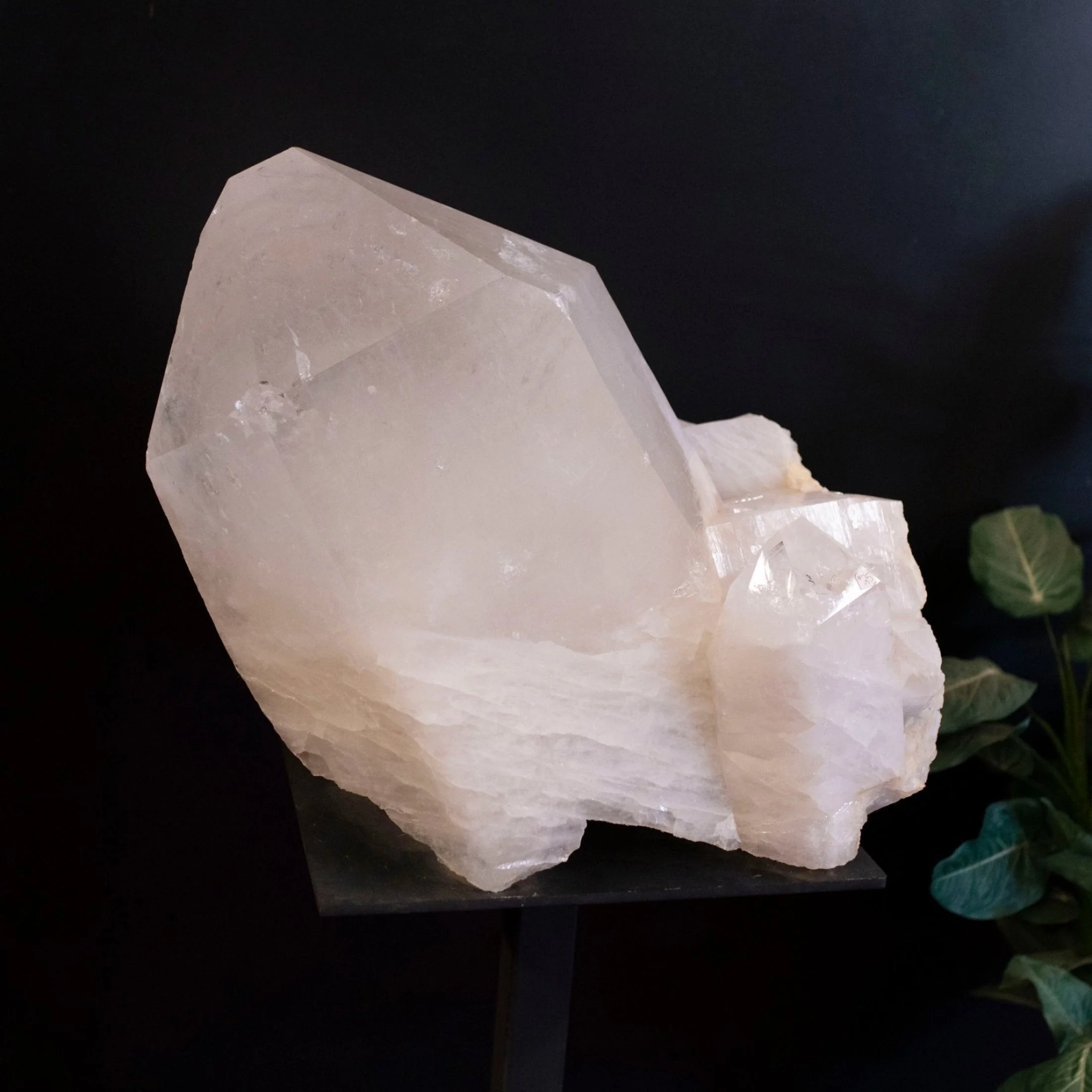 Tabular Quartz Tabby On Large Crystal Point - Image 3
