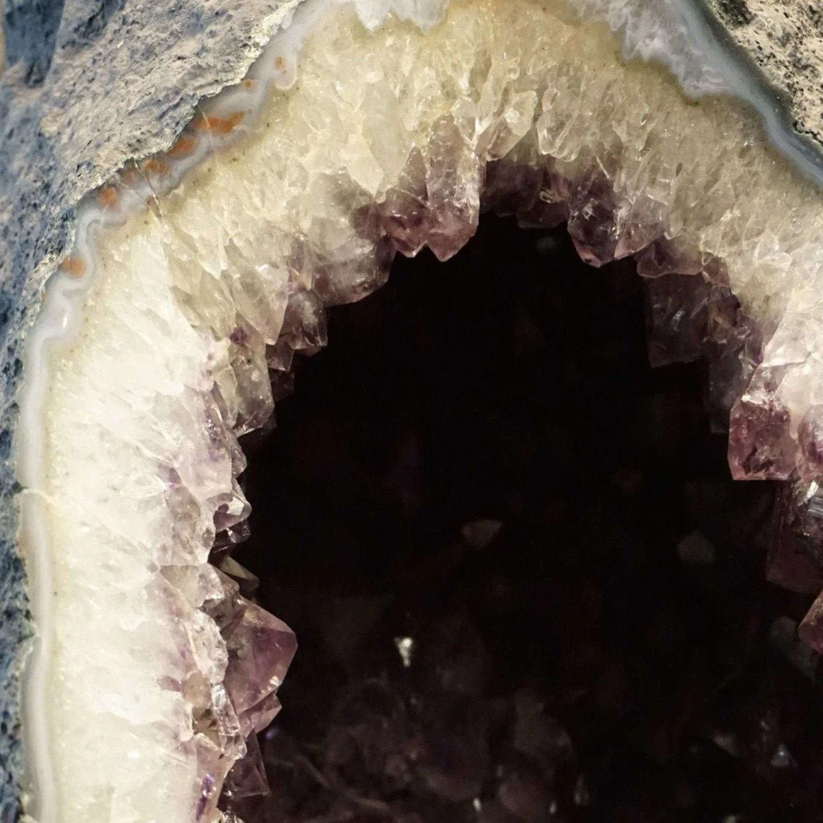 Amethyst Geode Quartz Crystal Cluster Tube - Image 3
