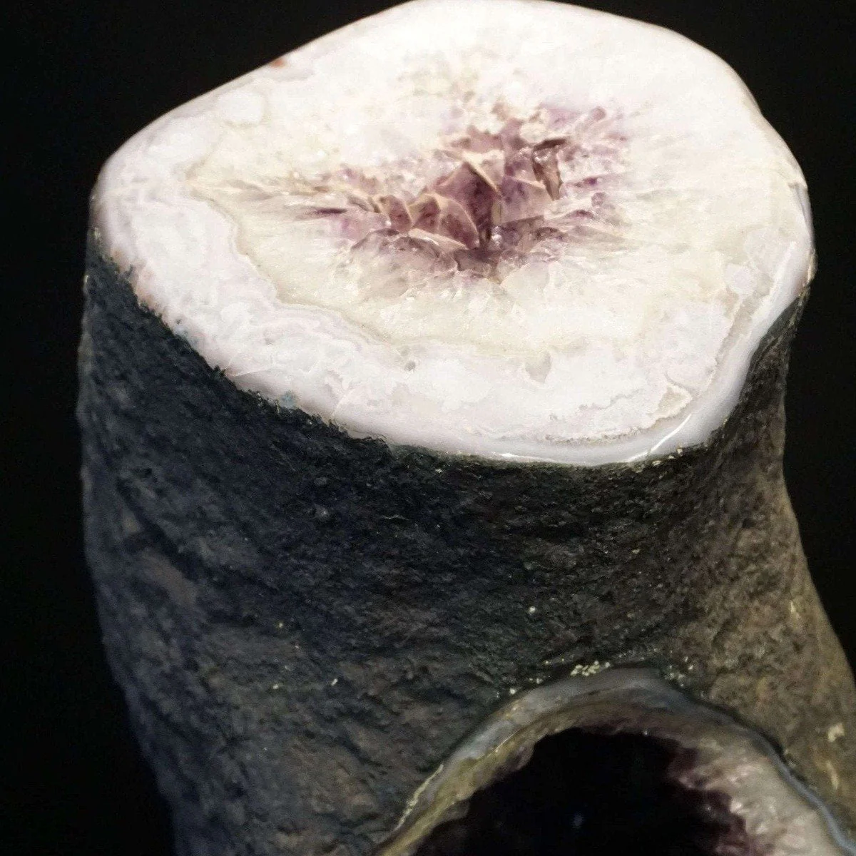 Amethyst Geode Quartz Crystal Cluster Tube - Image 4