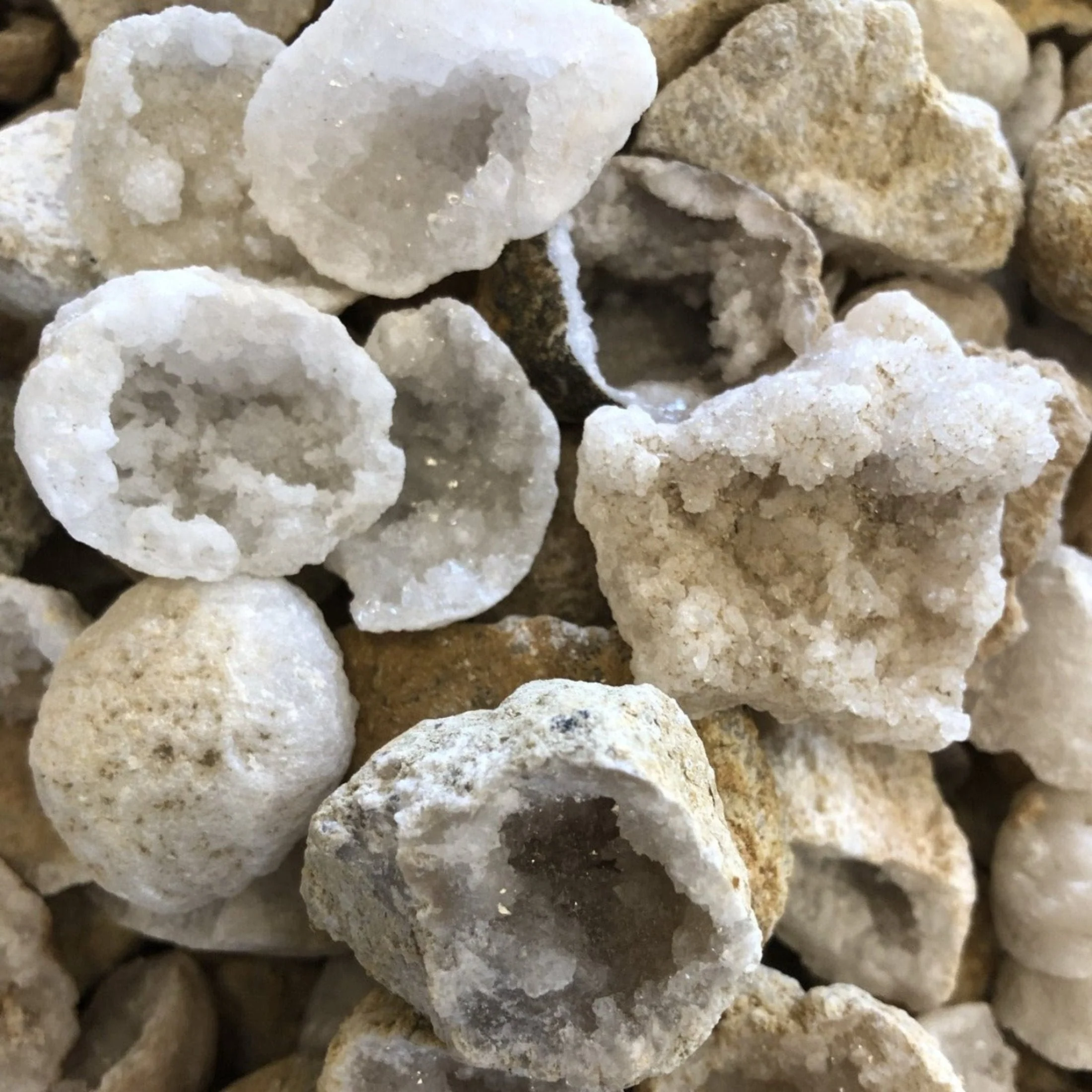 White Geode Crystal Half DIY Crafts - Image 4